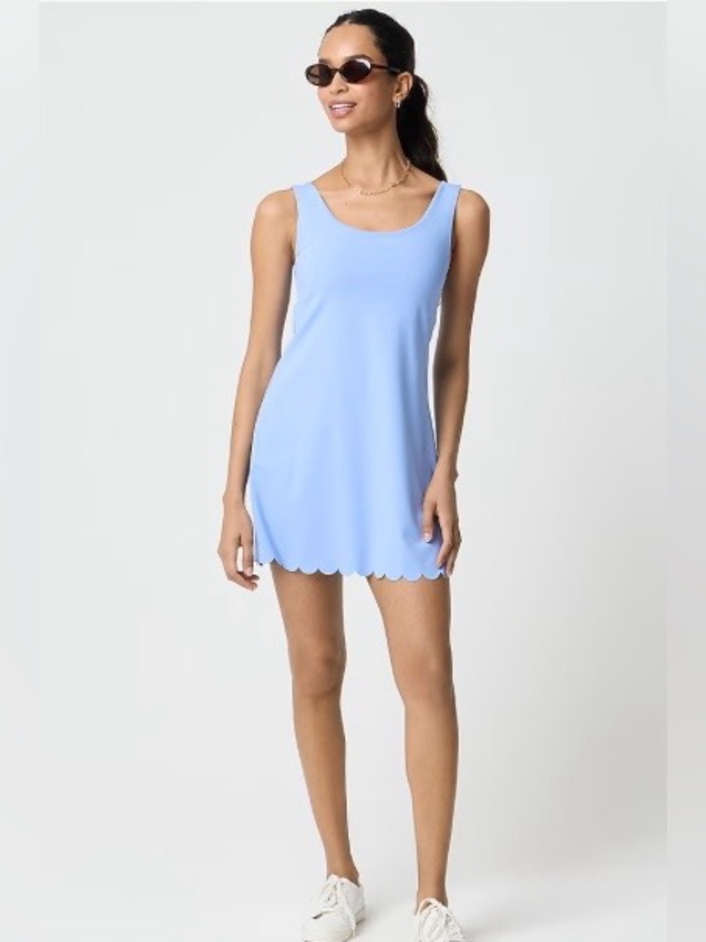 J. Crew Factory Scallop Trim Active Dress